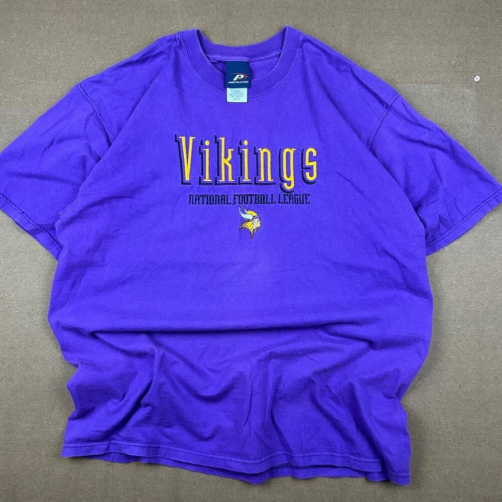 Vintage faded purple vikings embroidered